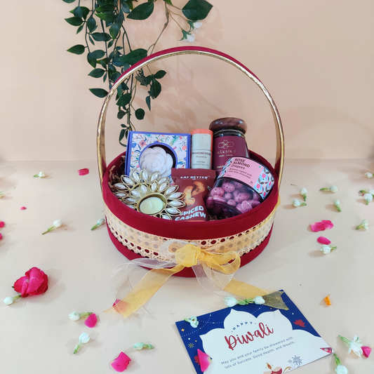 The Velvet Ruby Keepsake Basket