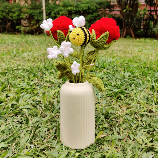 Buzz & Bloom Crochet Flower Vase