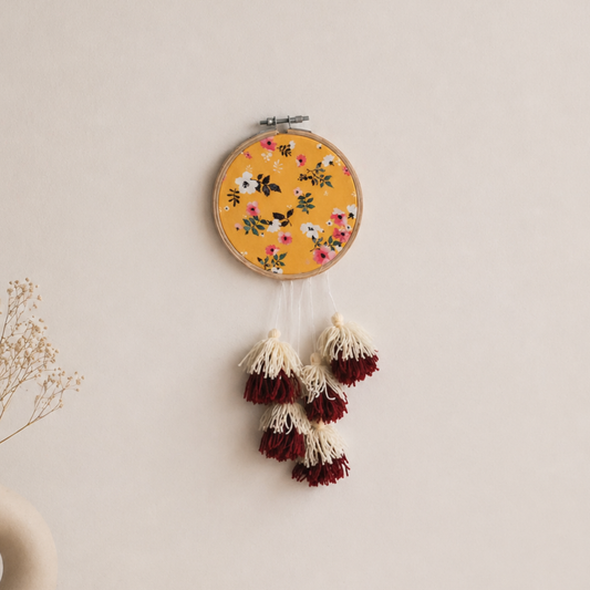 Tassle Mini Dreamcatcher - Yellow