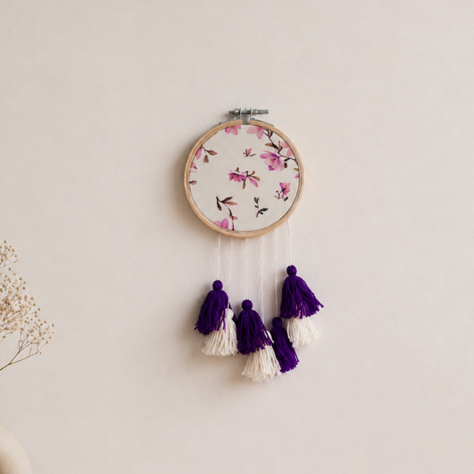 Tassle Mini Dreamcatchers - Purple