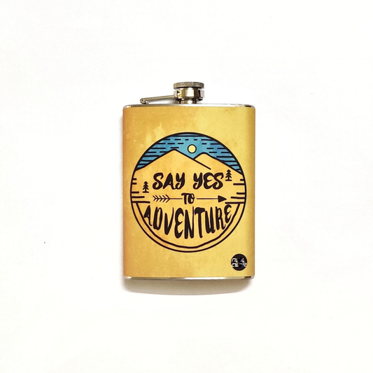 Say Yes to Adventure Hip Flask