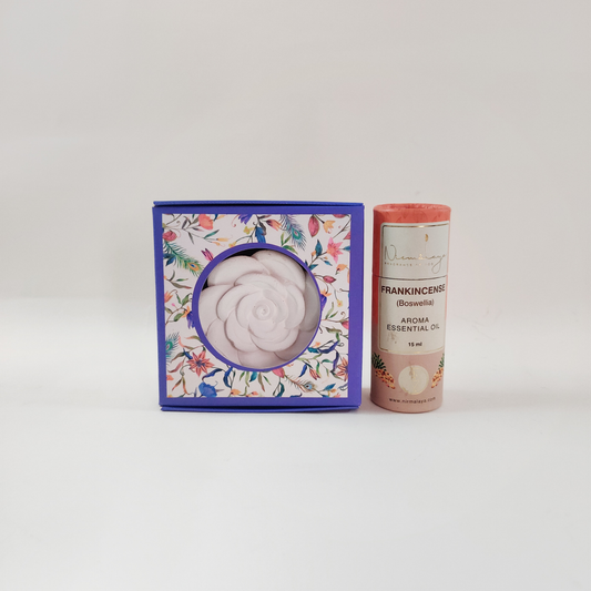 Ceramic Oil Diffuser with Frankincense Aroma Oil